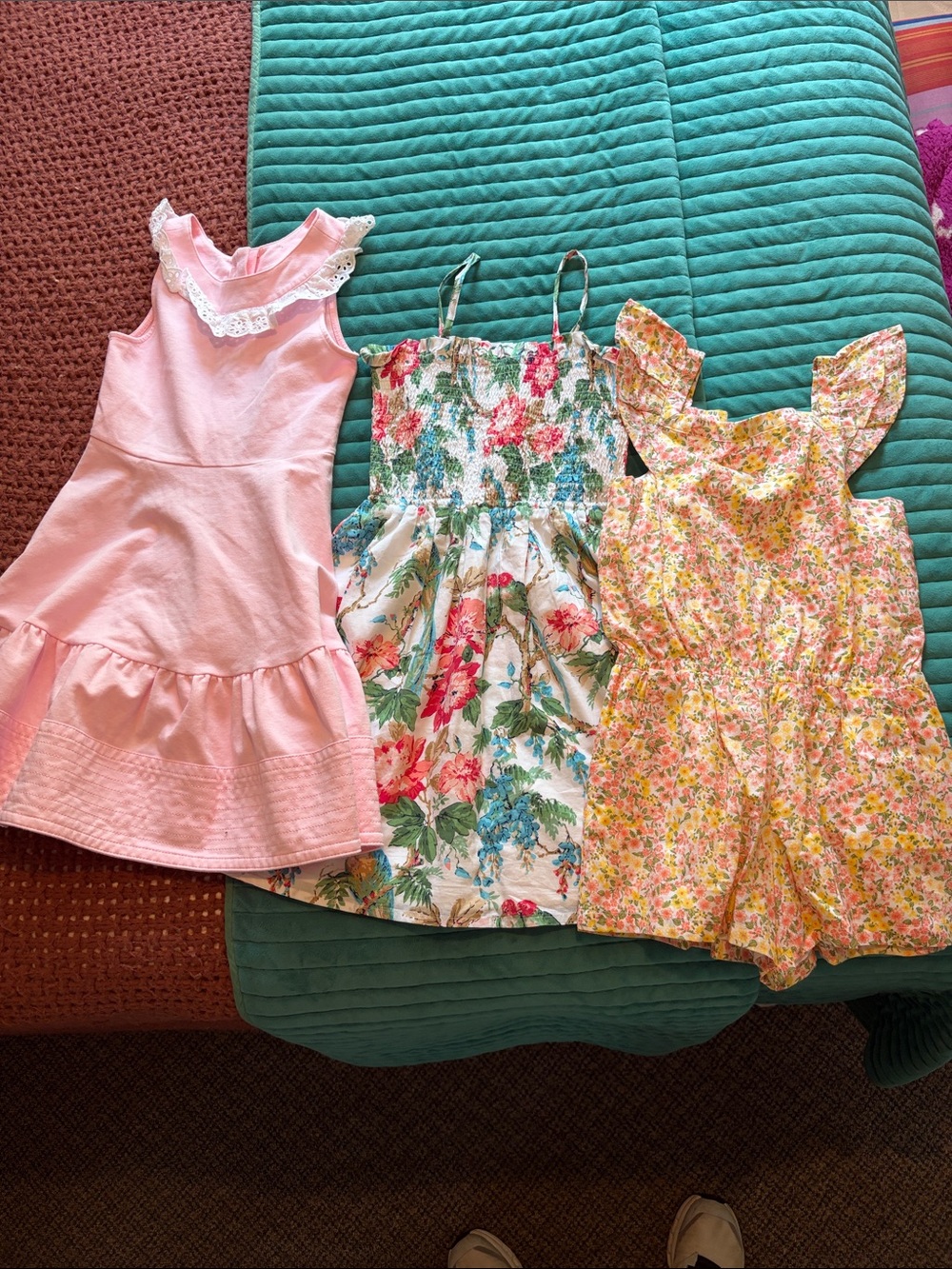 Janie and Jack NEW SZ 8 girls dress and romper bundle
